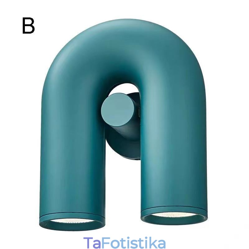 Απλίκα τοίχου Σχήμα U Minimalist Creative Wall Light 90 Περιστρεφόμενο αμπαζούρ