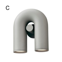 Απλίκα τοίχου Σχήμα U Minimalist Creative Wall Light 90 Περιστρεφόμενο αμπαζούρ