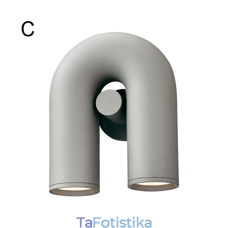 Απλίκα τοίχου Σχήμα U Minimalist Creative Wall Light 90 Περιστρεφόμενο αμπαζούρ