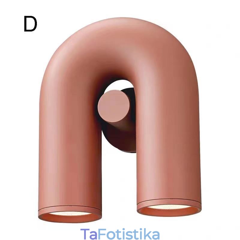 Απλίκα τοίχου Σχήμα U Minimalist Creative Wall Light 90 Περιστρεφόμενο αμπαζούρ