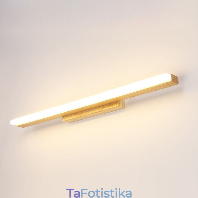 Φωτιστικό τοίχου Mirror Light από μασίφ ξύλο Μοντέρνο Επιτοίχιο Απλίκα