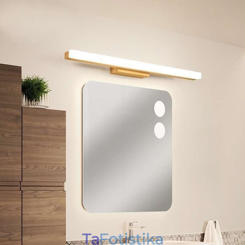 Φωτιστικό τοίχου Mirror Light από μασίφ ξύλο Μοντέρνο Επιτοίχιο Απλίκα