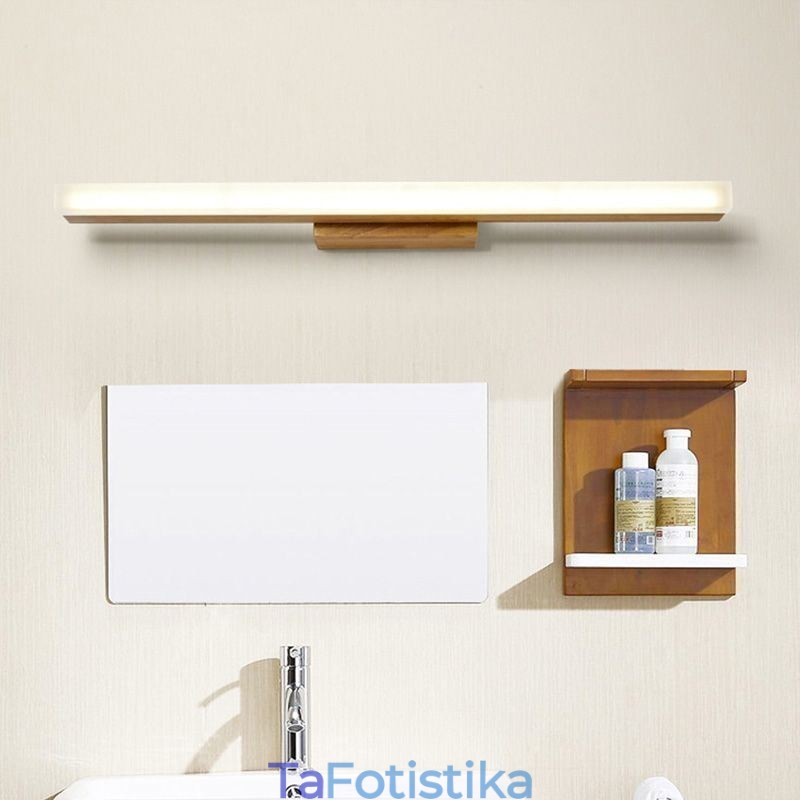 Φωτιστικό τοίχου Mirror Light από μασίφ ξύλο Μοντέρνο Επιτοίχιο Απλίκα