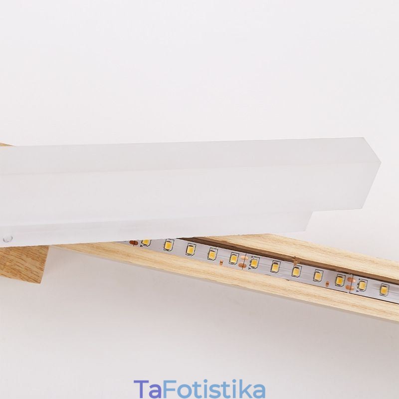 Φωτιστικό τοίχου Mirror Light από μασίφ ξύλο Μοντέρνο Επιτοίχιο Απλίκα