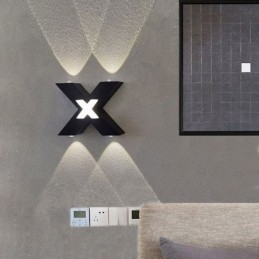 Art Deco Wall Light Up Down Φωτισμός εσωτερικού χώρου Απλίκα τοίχου από αλουμίνιο