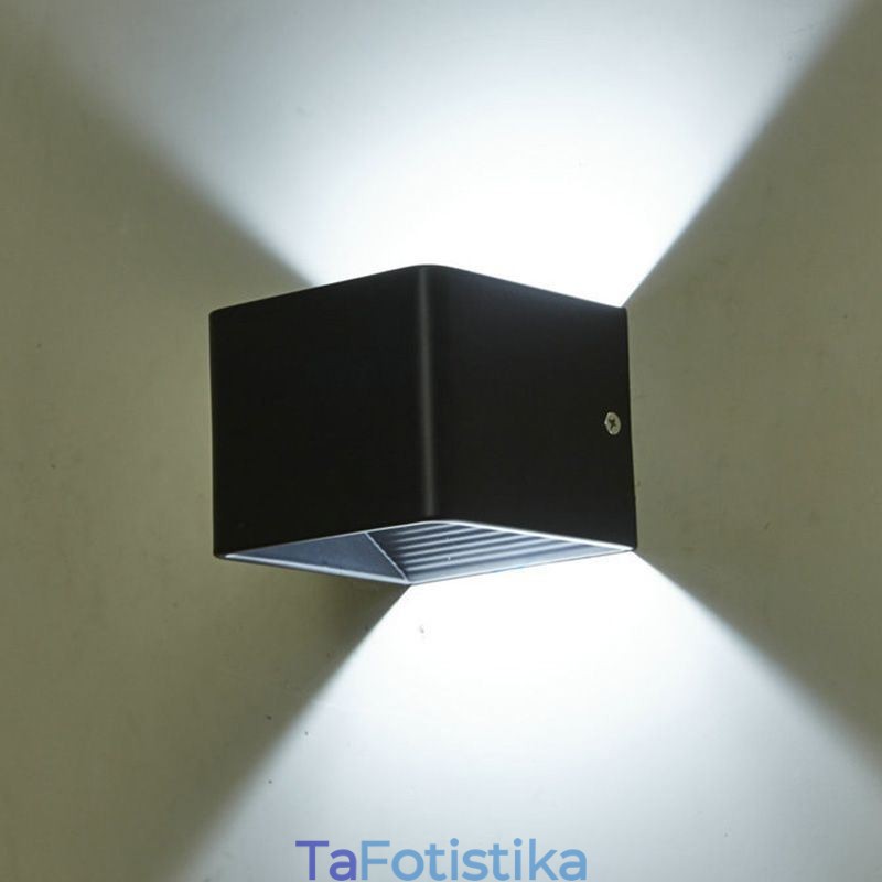 Επιτοίχιο Φωτιστικό Αλουμινίου Μπαλκόνι Επιφανείας Κύβος Φωτιστικό Βεράντας