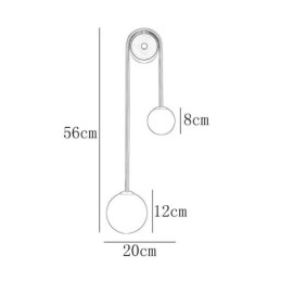 Globe Glass Sconce Wall Lighting Μοντέρνο ορειχάλκινο φωτιστικό τοίχου