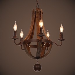 Πολυέλαιος 5 φωτάκια Vintage Retro Country Living Dining Metal