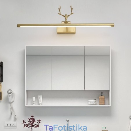 Φωτιστικό τοίχου Nordic Brass Καθρέφτης Μπροστινό Φως Φωτιστικό τοίχου Nordic Brass Καθρέφτης Μπροστινό Φως