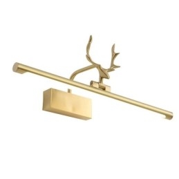 Φωτιστικό τοίχου Nordic Brass Καθρέφτης Μπροστινό Φως