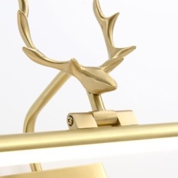 Φωτιστικό τοίχου Nordic Brass Καθρέφτης Μπροστινό Φως
