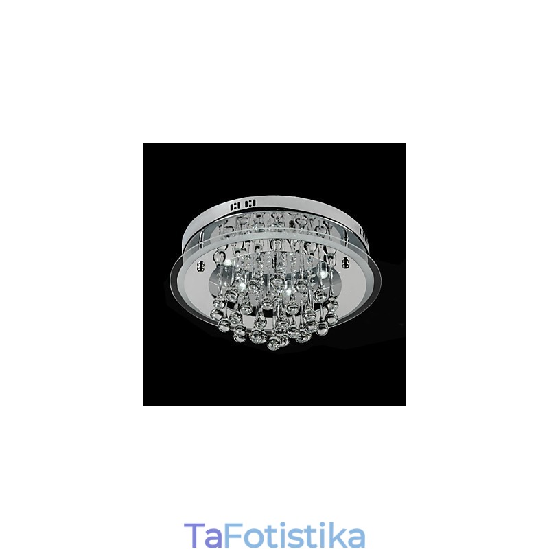 Σύγχρονη, σύγχρονη βάση χρωμίου Crystal Flush