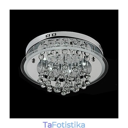 Σύγχρονη, σύγχρονη βάση χρωμίου Crystal Flush