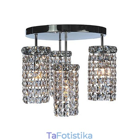 Σύγχρονα Crystal Drop Flush Mount Lights με 4 Φώτα Σύγχρονα Crystal Drop Flush Mount Lights με 4 Φώτα