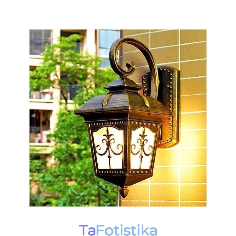 Ευρωπαϊκό Ρετρό Φωτιστικό Τοίχου Αδιάβροχο Βέλος Λουλούδι Απλίκα Τοίχου