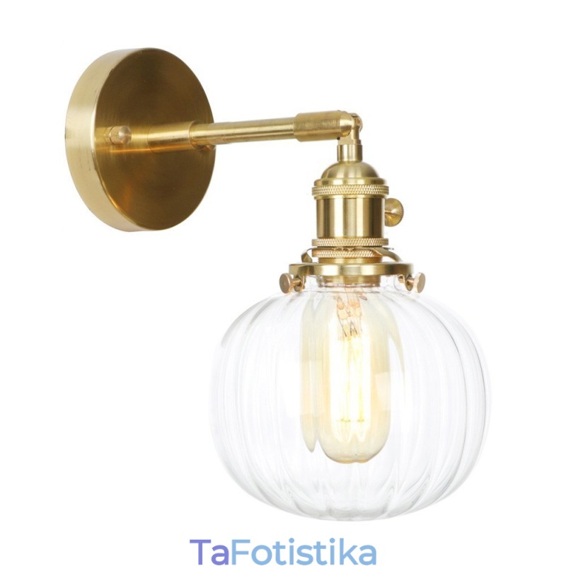 Μοντέρνο φωτιστικό τοίχου Bean με απόχρωση Ball Glass