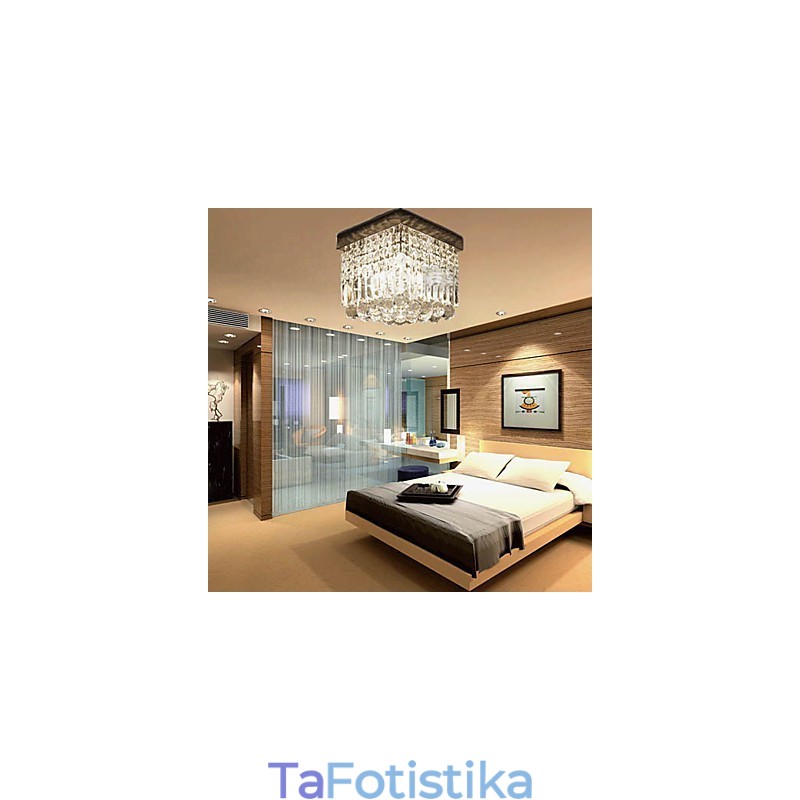 Μοντέρνο Σύγχρονο Crystal Metal Flush Mount