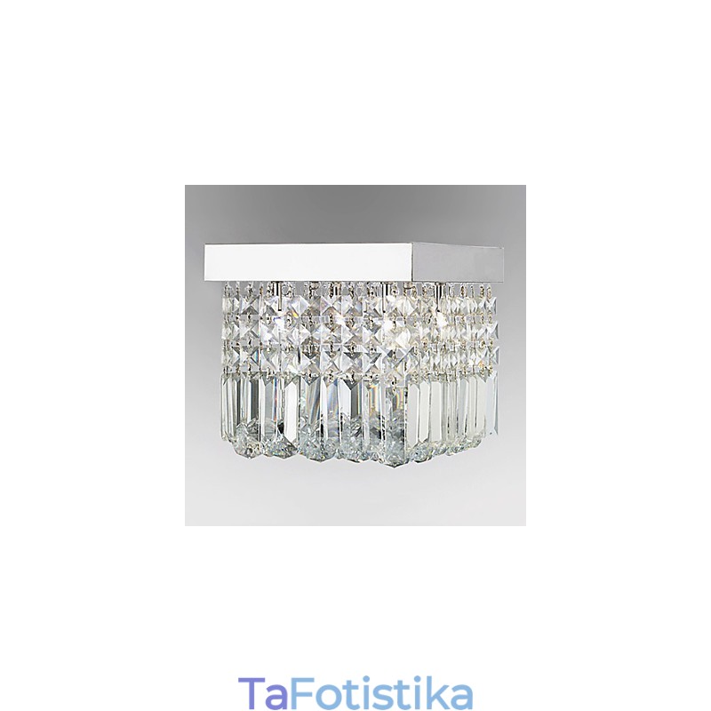 Μοντέρνο Σύγχρονο Crystal Metal Flush Mount