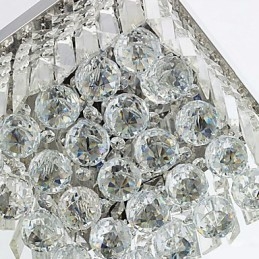 Μοντέρνο Σύγχρονο Crystal Metal Flush Mount