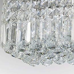 Μοντέρνο Σύγχρονο Crystal Metal Flush Mount