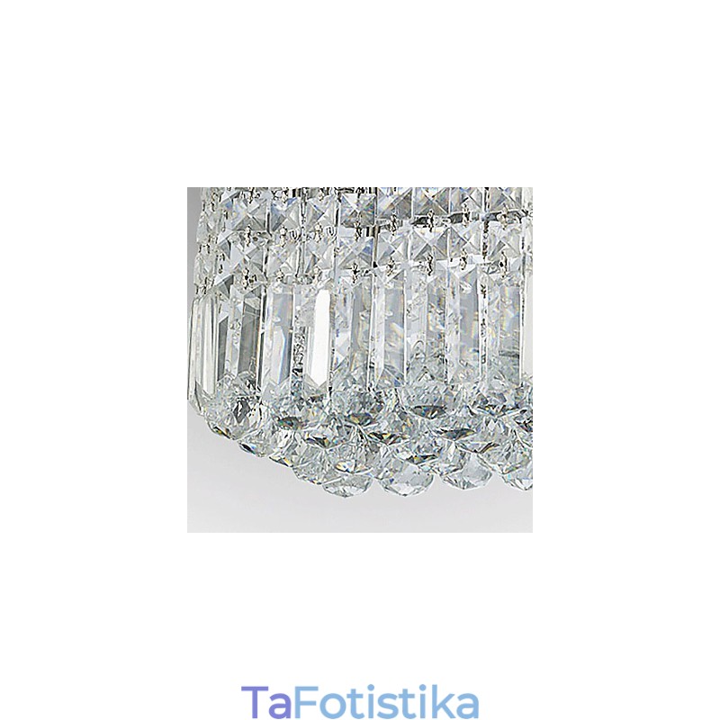 Μοντέρνο Σύγχρονο Crystal Metal Flush Mount