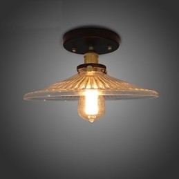 American Countryside Industrial Retro επιτραπέζιο φωτιστικό οροφής 110V σπιράλ Διαφανές γυαλί Διακοσμητικός φωτισμός σπιτιού
