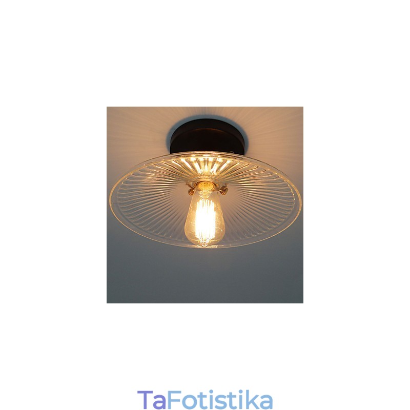 American Countryside Industrial Retro επιτραπέζιο φωτιστικό οροφής 110V σπιράλ Διαφανές γυαλί Διακοσμητικός φωτισμός σπιτιού