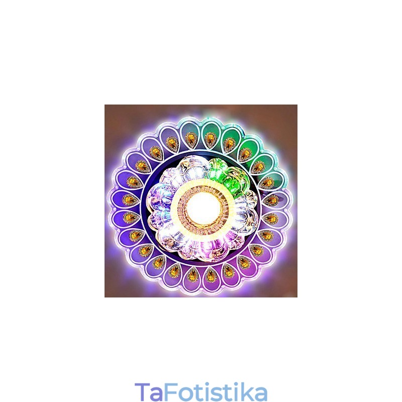 Κρυστάλλινο φωτιστικό οροφής Spotlight SMD 3W Creative Lamp Tube Light Πολύχρωμο έγχρωμο φως θόλου