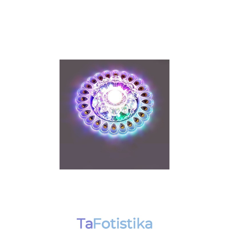 Κρυστάλλινο φωτιστικό οροφής Spotlight SMD 3W Creative Lamp Tube Light Πολύχρωμο έγχρωμο φως θόλου