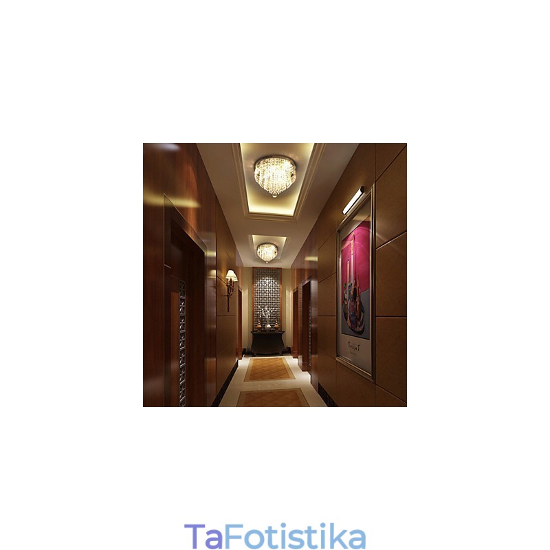 Μοντέρνο Σύγχρονο Crystal Metal Flush Mount