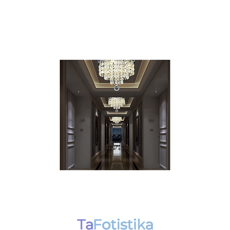 Μοντέρνο Σύγχρονο Crystal Metal Flush Mount