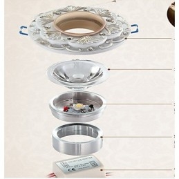 Spot Lights Mini Style Παραδοσιακή Κλασική Ρητίνη