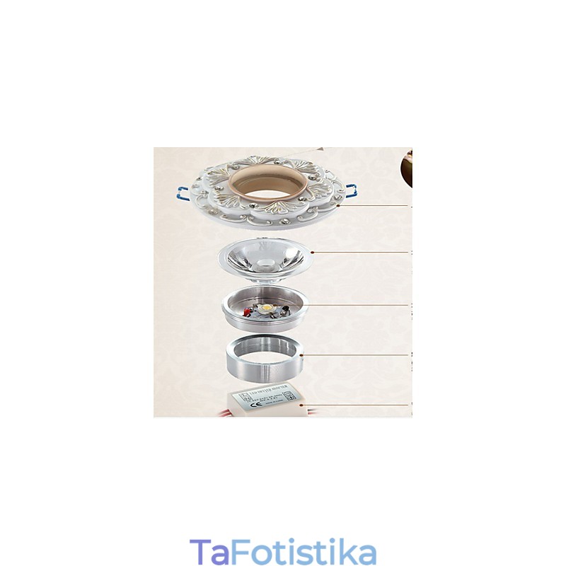 Spot Lights Mini Style Παραδοσιακή Κλασική Ρητίνη
