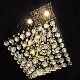 Clear Crystal 4 Lights Flush Mount σε απλό σχέδιο