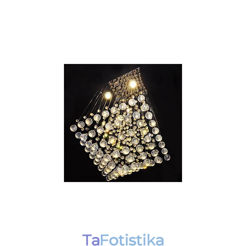 Clear Crystal 4 Lights Flush Mount σε απλό σχέδιο