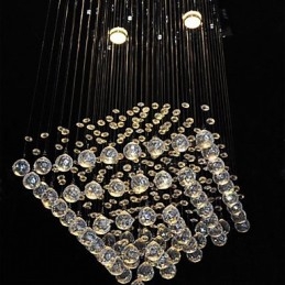 Clear Crystal 4 Lights Flush Mount σε απλό σχέδιο
