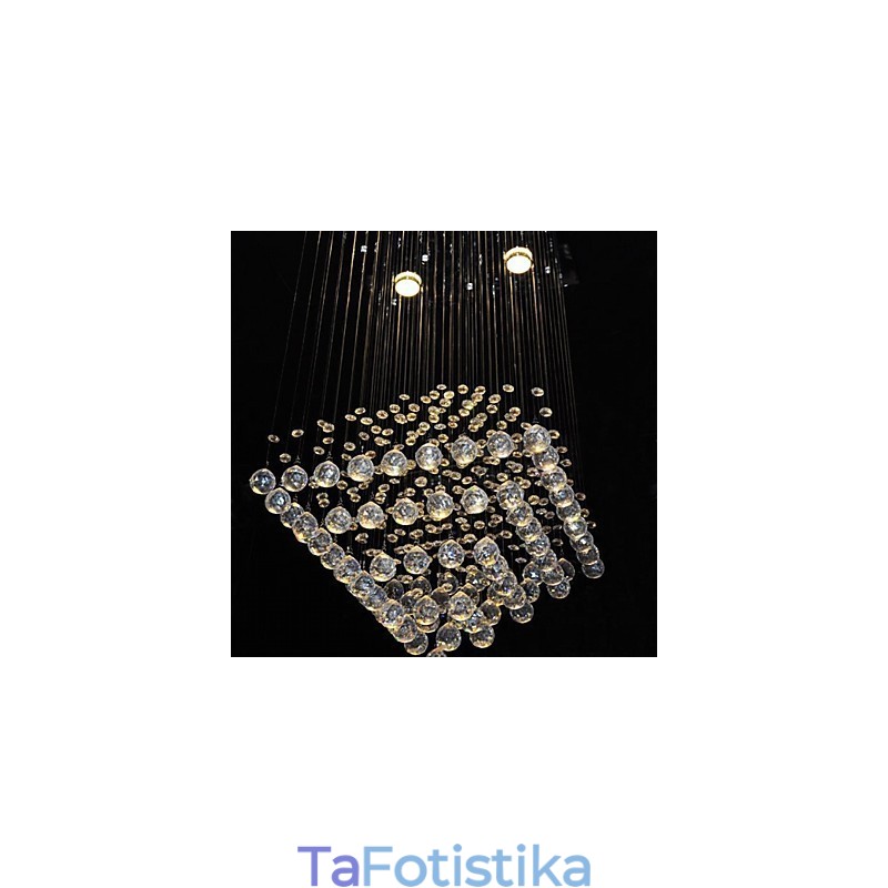 Clear Crystal 4 Lights Flush Mount σε απλό σχέδιο