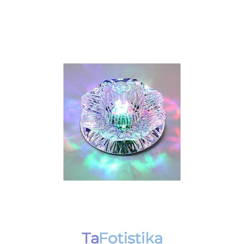 Κρυστάλλινο φωτιστικό οροφής Spotlight SMD 3W Creative Lamp Tube Light Πολύχρωμο έγχρωμο φως θόλου