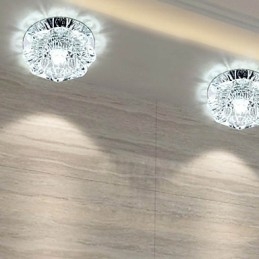 Κρυστάλλινο φωτιστικό οροφής Spotlight SMD 3W Creative Lamp Tube Light Πολύχρωμο έγχρωμο φως θόλου