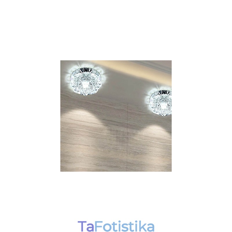 Κρυστάλλινο φωτιστικό οροφής Spotlight SMD 3W Creative Lamp Tube Light Πολύχρωμο έγχρωμο φως θόλου