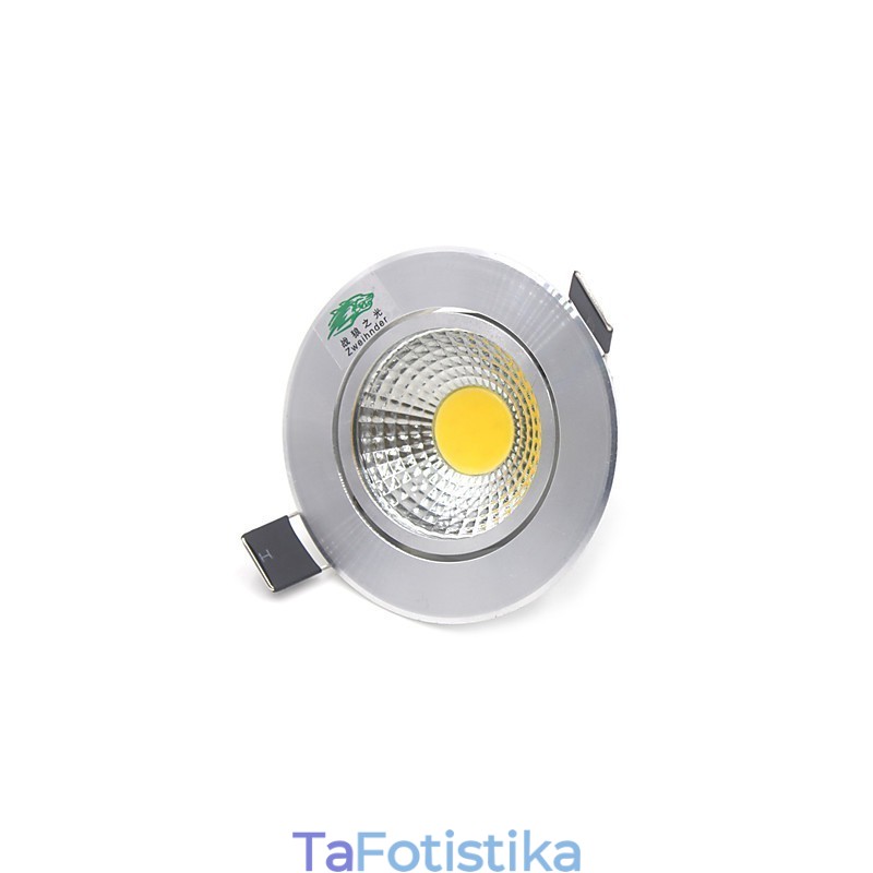 4 ΤΕΜ Zweihnder 3W 300Lm Φωτιστικό οροφής COB Downlight Ζεστό λευκό φως