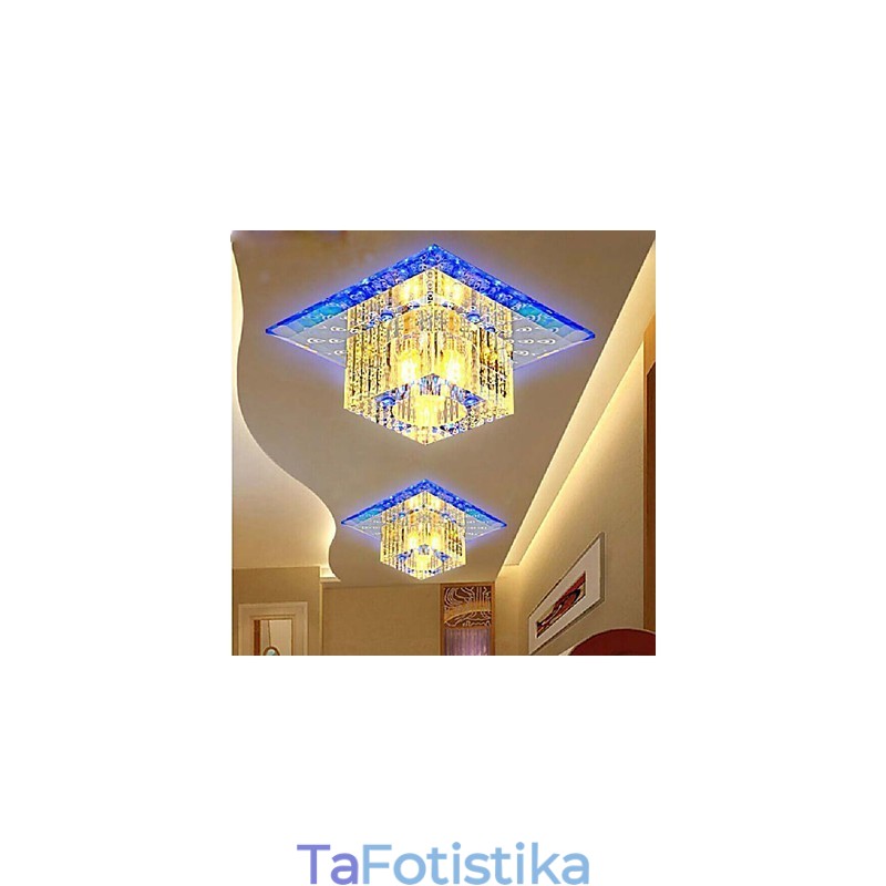Μίνι κρυστάλλινο φωτιστικό οροφής Spotlight SMD 3W Creative Lamp Tube Light Πολύχρωμο χρώμα τετράγωνο φως θόλου
