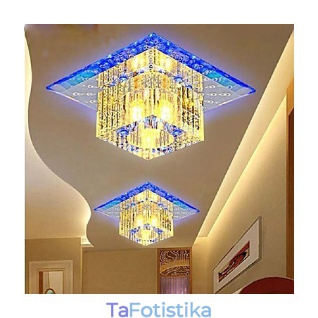 Μίνι κρυστάλλινο φωτιστικό οροφής Spotlight SMD 3W Creative Lamp Tube Light Πολύχρωμο χρώμα τετράγωνο φως θόλου Μίνι κρυστάλλινο φωτιστικό οροφής Spotlight SMD 3W Creative Lamp Tube Light Πολύχρωμο χρώμα τετράγωνο φως θόλου