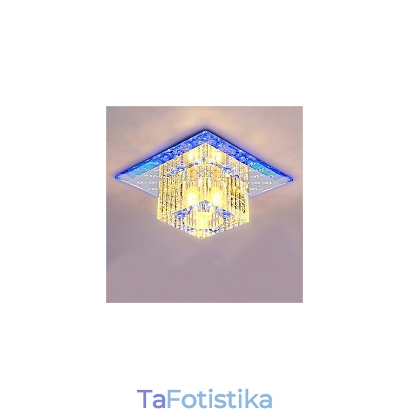 Μίνι κρυστάλλινο φωτιστικό οροφής Spotlight SMD 3W Creative Lamp Tube Light Πολύχρωμο χρώμα τετράγωνο φως θόλου