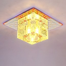 Μίνι κρυστάλλινο φωτιστικό οροφής Spotlight SMD 3W Creative Lamp Tube Light Πολύχρωμο χρώμα τετράγωνο φως θόλου