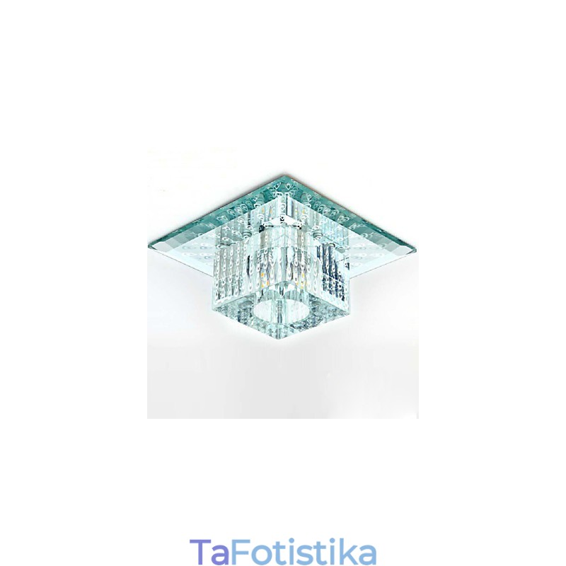 Μίνι κρυστάλλινο φωτιστικό οροφής Spotlight SMD 3W Creative Lamp Tube Light Πολύχρωμο χρώμα τετράγωνο φως θόλου