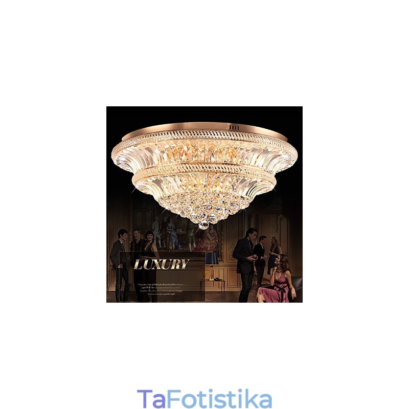 Modern Luxury 9 Μοντέρνο Κρυστάλλινο Φωτιστικό Οροφής Absorb Dome Light Διάμετρος 80CM