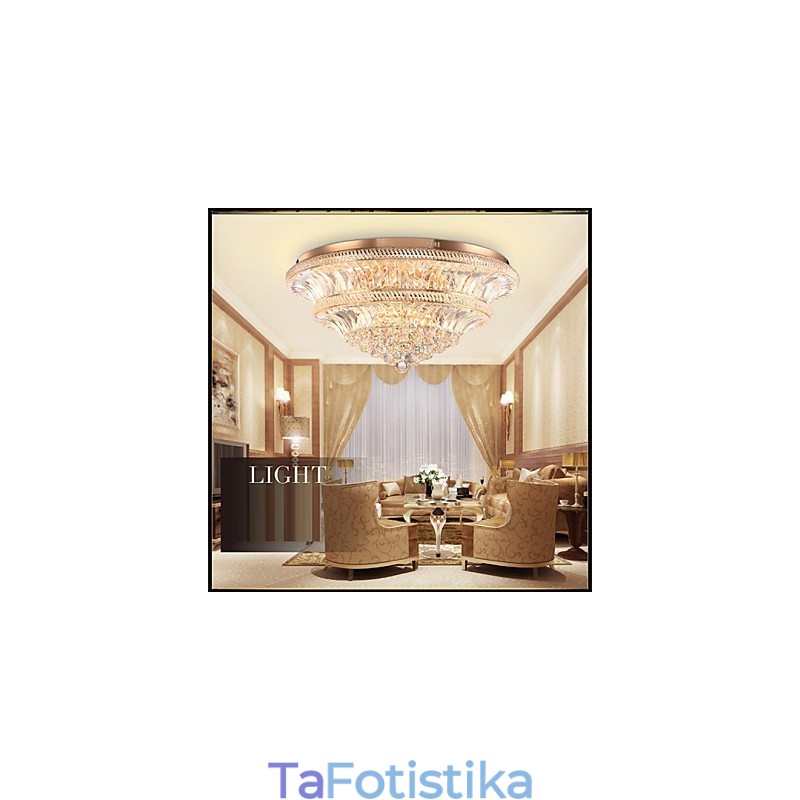Modern Luxury 9 Μοντέρνο Κρυστάλλινο Φωτιστικό Οροφής Absorb Dome Light Διάμετρος 80CM