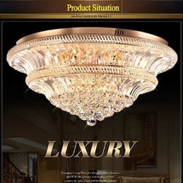 Modern Luxury 9 Μοντέρνο Κρυστάλλινο Φωτιστικό Οροφής Absorb Dome Light Διάμετρος 80CM