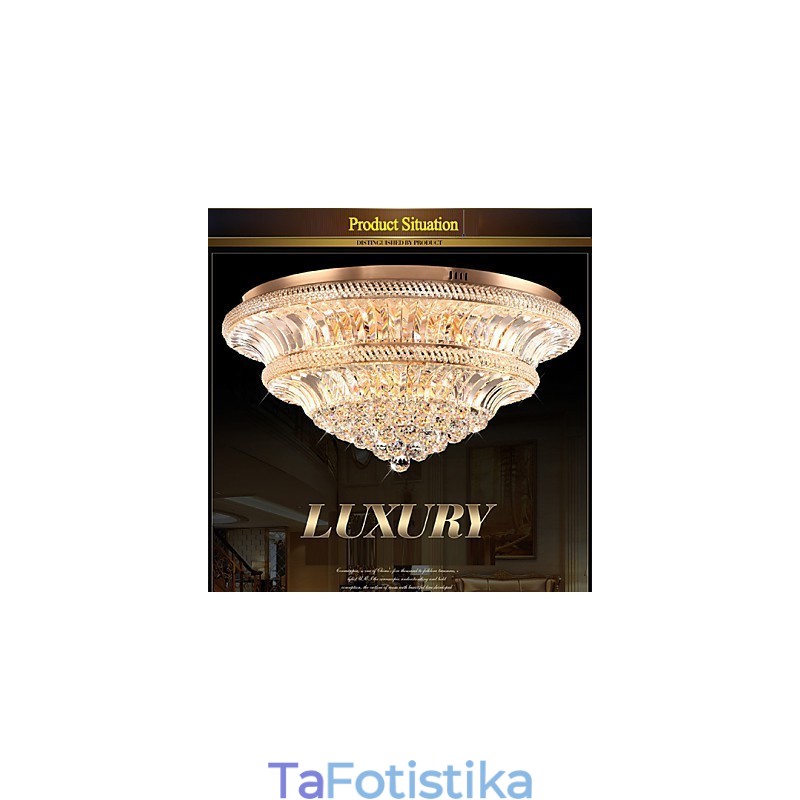 Modern Luxury 9 Μοντέρνο Κρυστάλλινο Φωτιστικό Οροφής Absorb Dome Light Διάμετρος 80CM